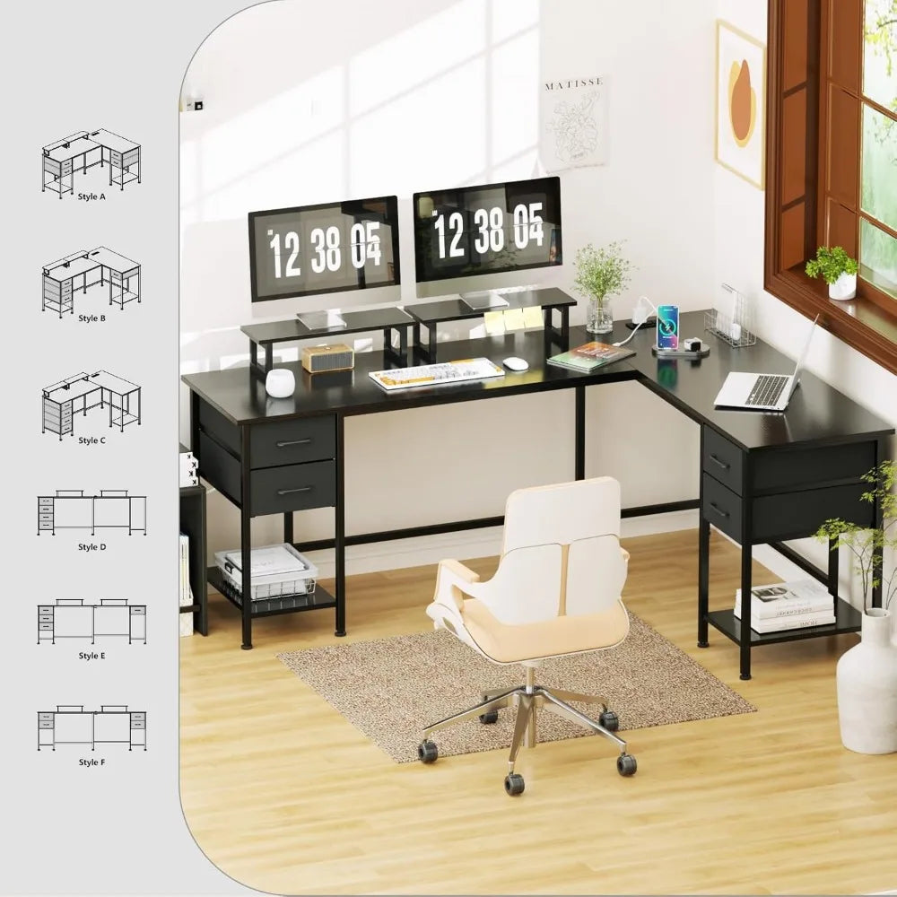 L-Shaped Home Office Desk