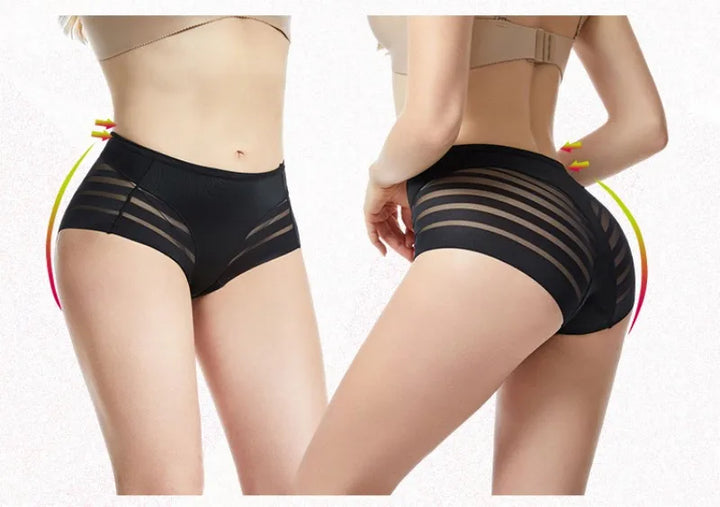 High Rise Briefs Women Seamless Panties High Elastic Panties Tummy Control Shapewear Glossy Underwear Sexy Lingerie M-3XL