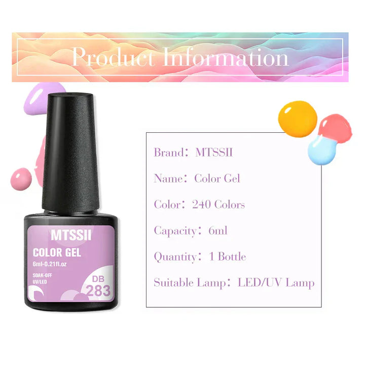 Sparkling Blue Gel Polish Set