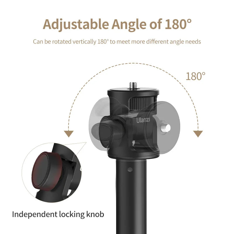 Ulanzi MT-79 Light Stand Protable Tripod Stand for Phone Clip Action Camera Handheld Cob Light Aluminum Alloy 2M Light Stand