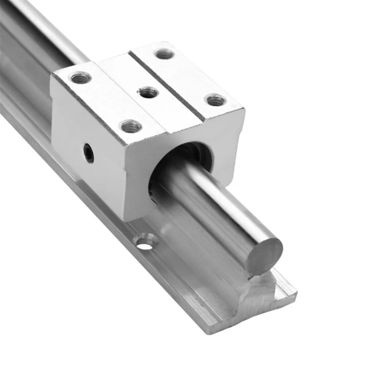 2Set SBR20 SBR 12 SBR25 SBR16 300 400 500 600 800 1000 1200mm Fully Supported Linear Rail Shaft Rod with 4 SBR16UU Block Bearing