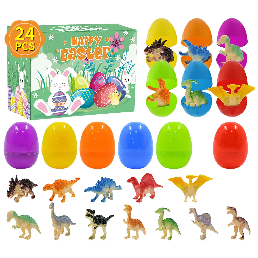 Prefilled Easter Eggs with Stress Relief Toys Easter Basket Stuffers Surprise Easter Eggs for Kids Easter Egg Hunt Game and Part