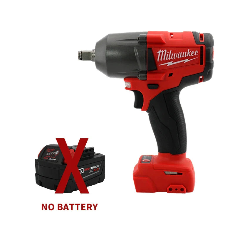 Milwaukee Mid-Torque Impact Professional Wrench 18V Lithium Battery Electric Cordless High Speed Car Truck Repair Power Tools