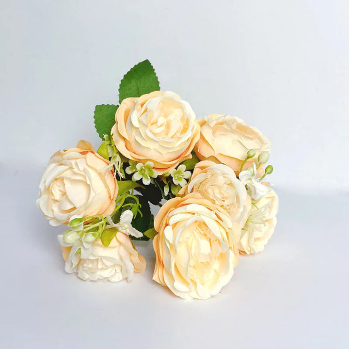 7-Head Artificial Peony Bouquet Décor