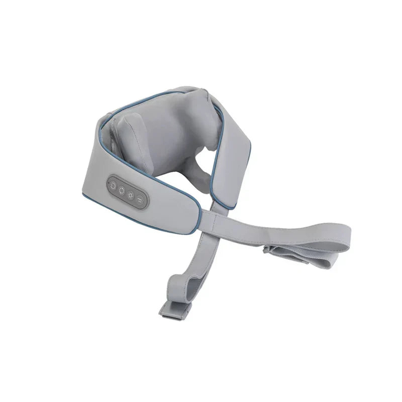 Wireless Neck Massager With Hot Compress Neck And Back Shoulder Shiatsu Kneading Massage Shawl Neck Cervical Relaxing Trapezius