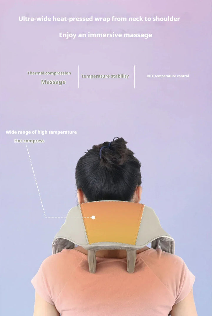Oyeal Comfortable home portable multifunctional long range cervical spine massager pulse massager intelligent shoulder neck neck