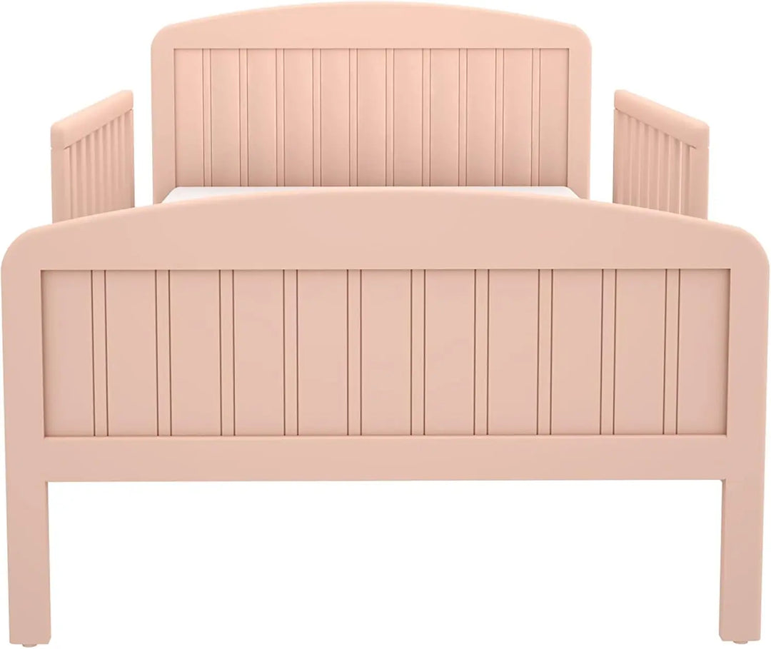 Solid Wood Toddler Bed with Rails