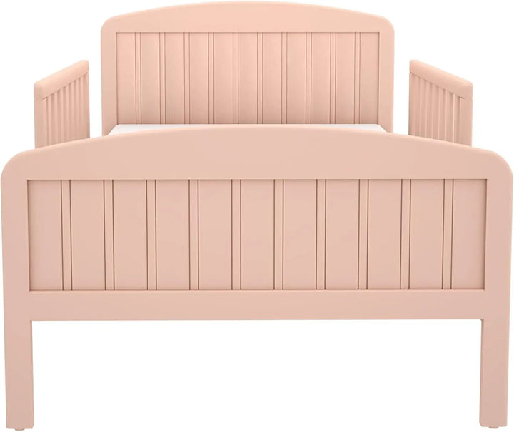 Solid Wood Toddler Bed with Rails