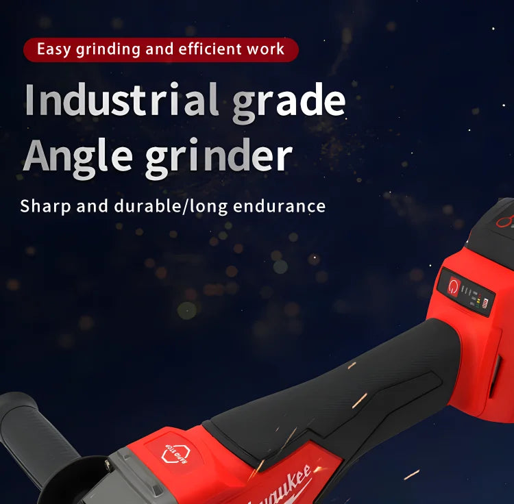 Milwaukee 100/125mm Brushless Angle Grinder Polishing Cutting Machine 18V Battery High Power Electric Cordless Power Tools