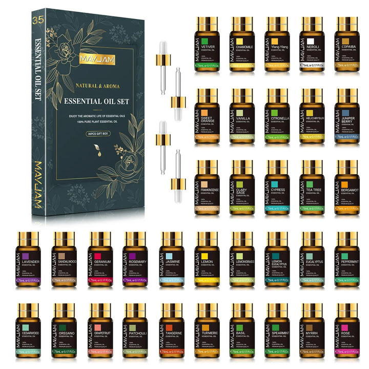MAYJAM 35pcs Essential Oils Gift Set – Unisex