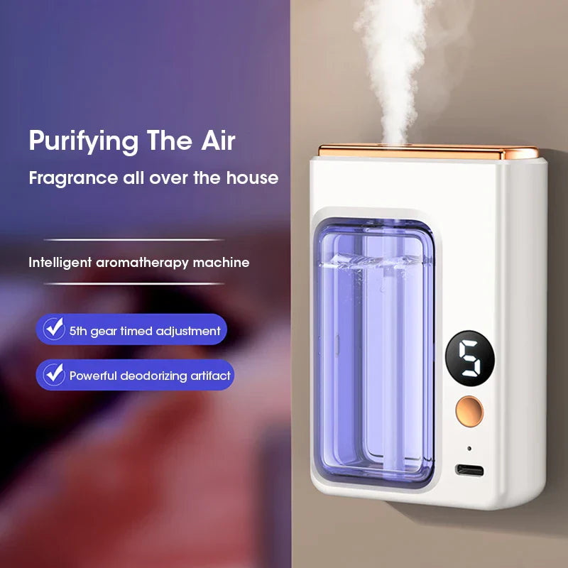 Mini Aromatherapy Machine Home Essential Oil Diffuser Multi Functional Adjustable Car Aromatherapy Fresh Air Deodorization