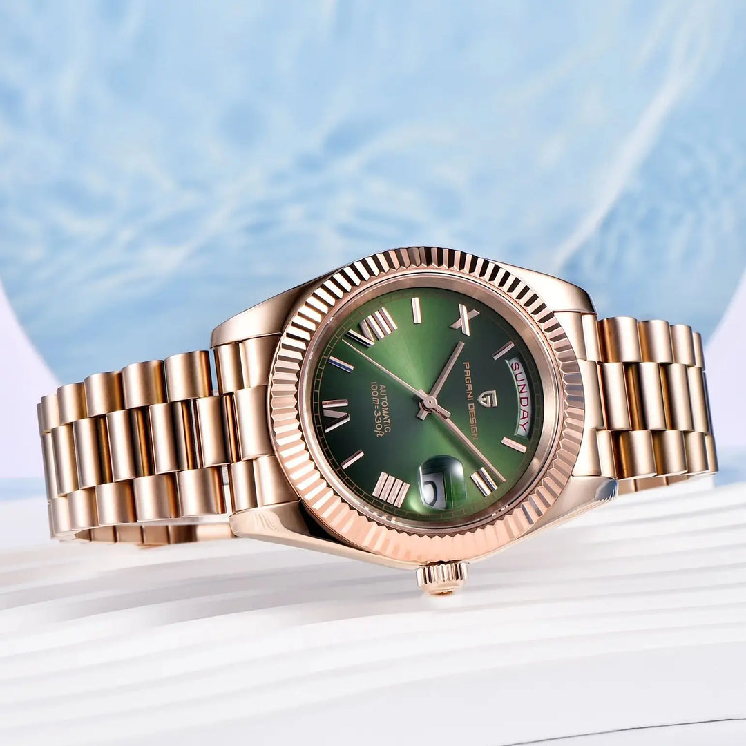 2024 New PAGANI DESIGN Rose Gold DD40 Luxury Automatic Watch Men Mechanical Wrist Watches Men Japan NH36A AR Sapphire crystal