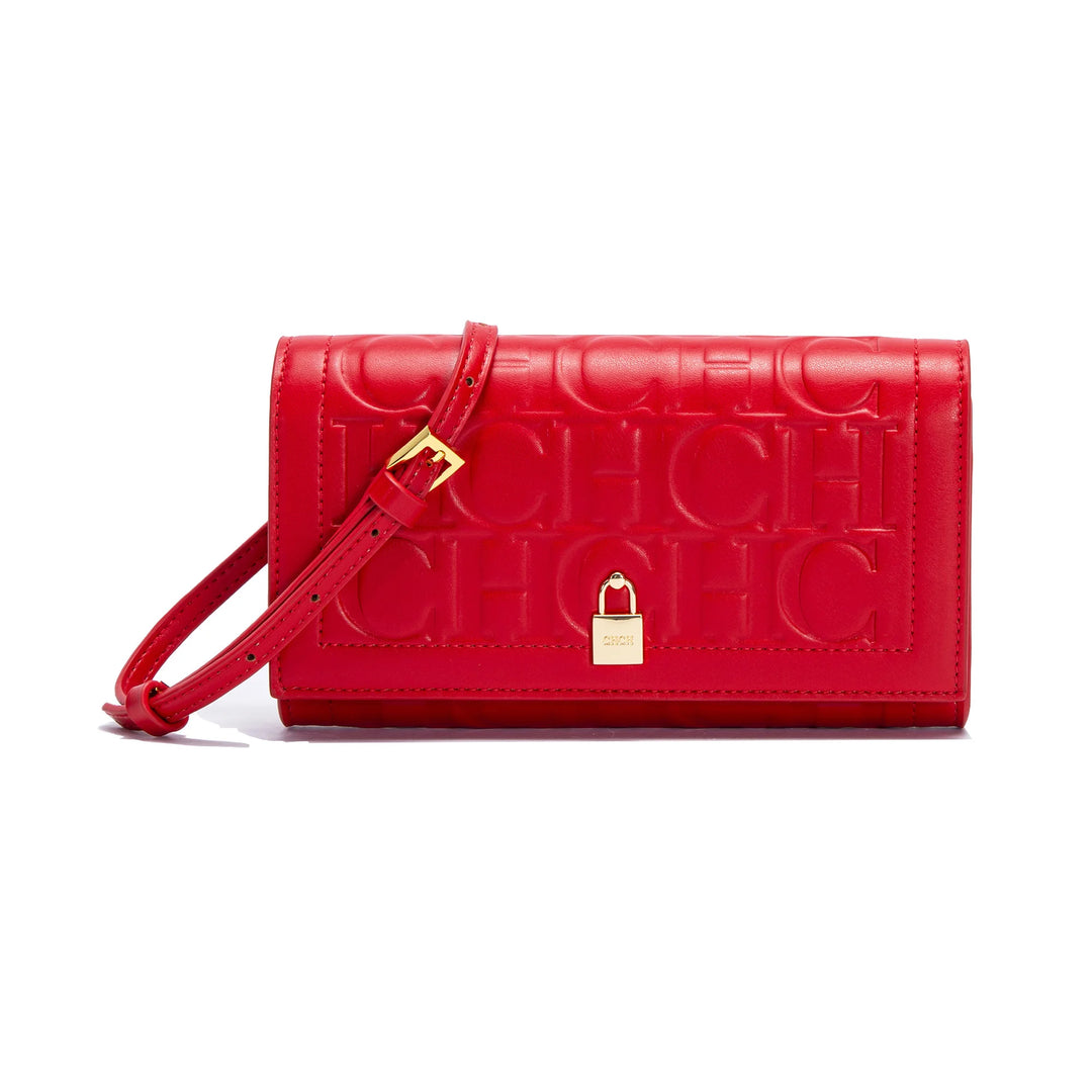 CHCH Women's Shoulder Bag 2024 Brand New Flip Letter Embossed Crossbody Bag