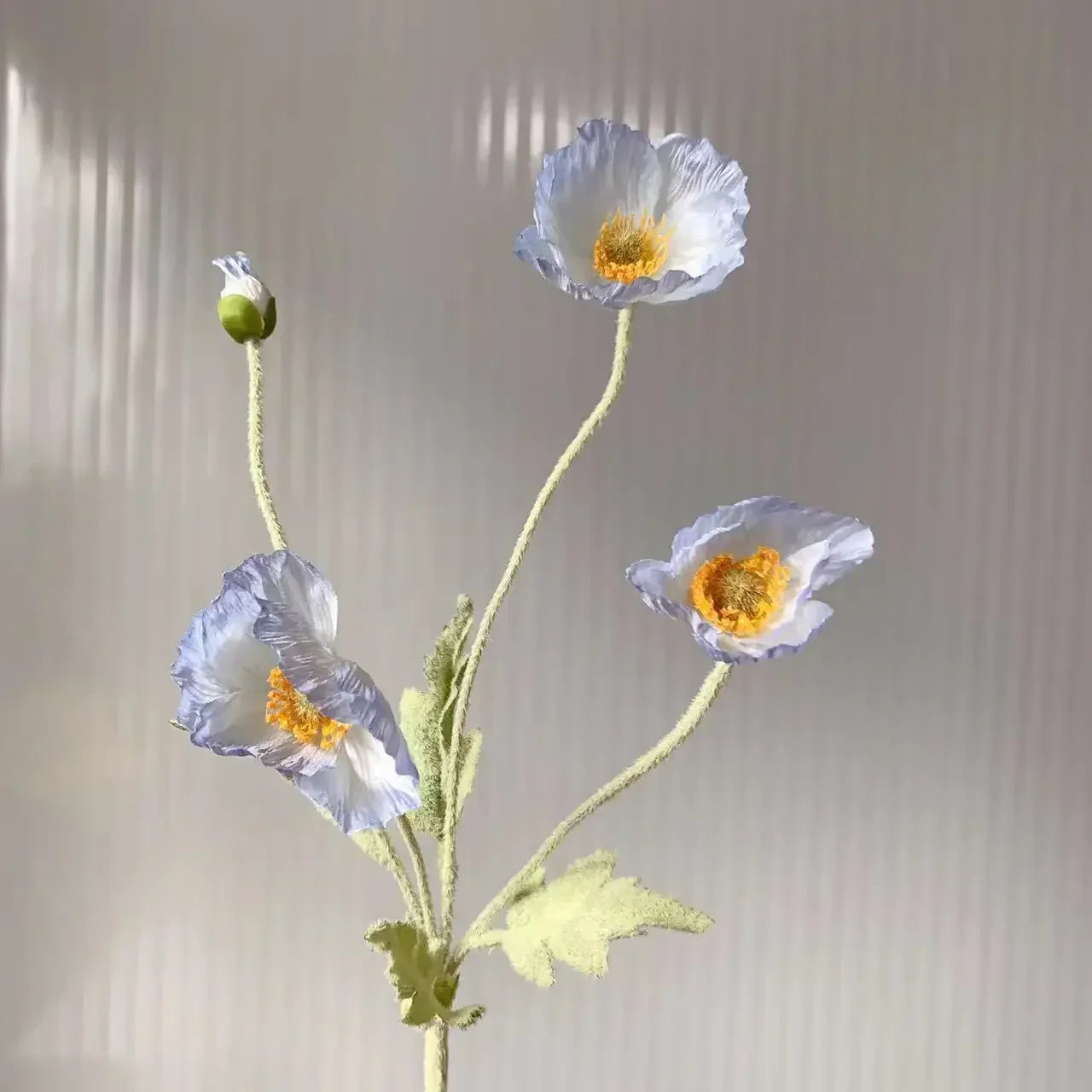 Artificial Silk Poppy Flowers Bouquet