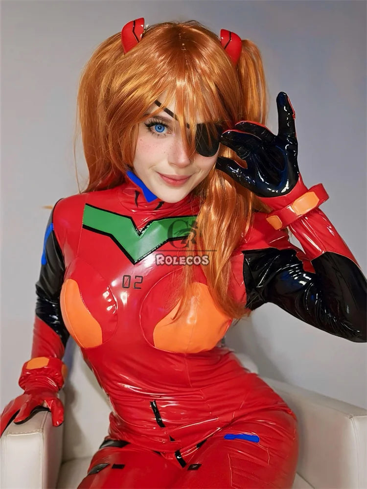 ROLECOS EVA Asuka Langley Soryu Cosplay Costume Asuka Langley Soryu EVAc