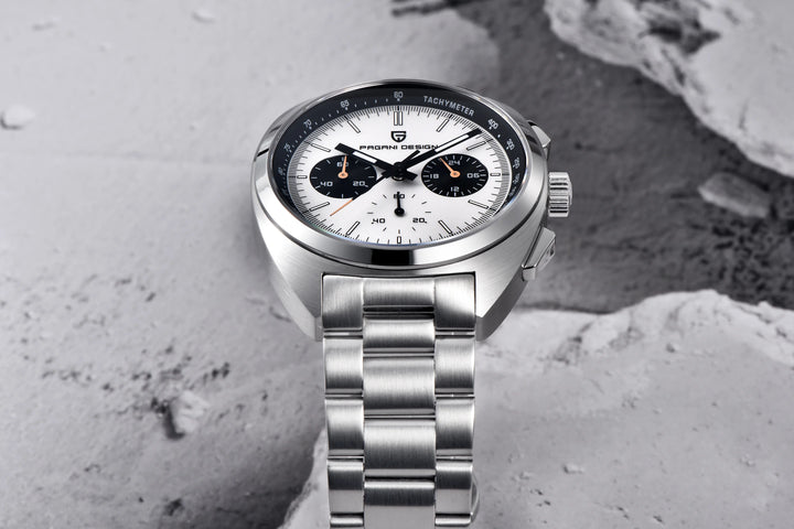 PAGANI DESIGN 2024 New Panda Dial Men Watches Luxury Quartz Watch For Men Japan VK63 Sport Chronograph Sapphire glass Wristwatch