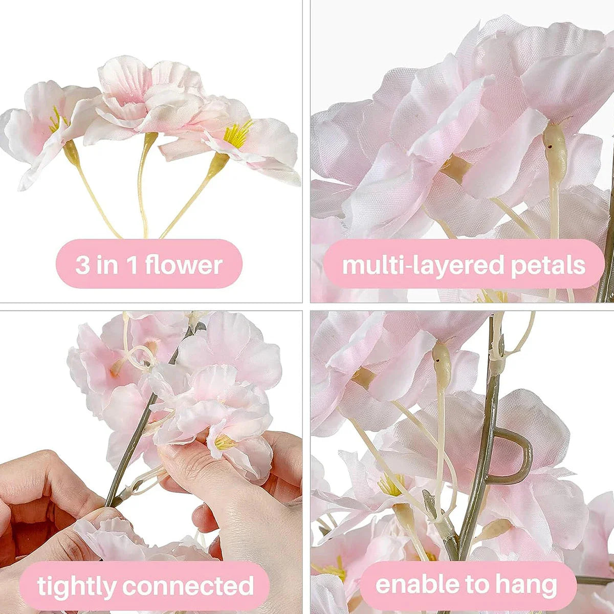 Artificial Sakura Flower Vine Décor