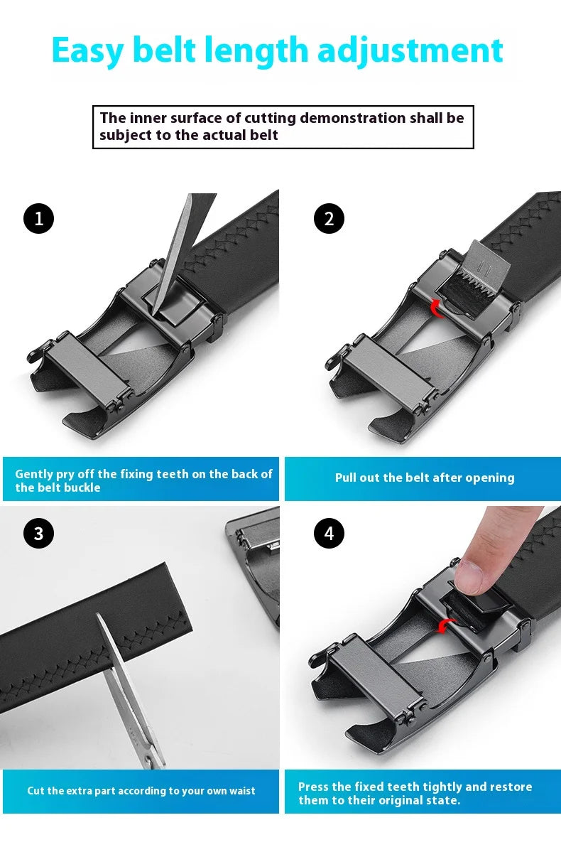 Luxury belts for men Genuine leather belts Alloy buckle automatic belt Men's fashion designer belts Jeans waistband