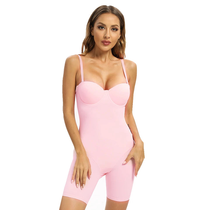 Sexy Lingerie Slim Silk Solid Shapewear for Women Smooth Soft Bodysuit Tummy Shaper Underwear Lingerie Black Nude