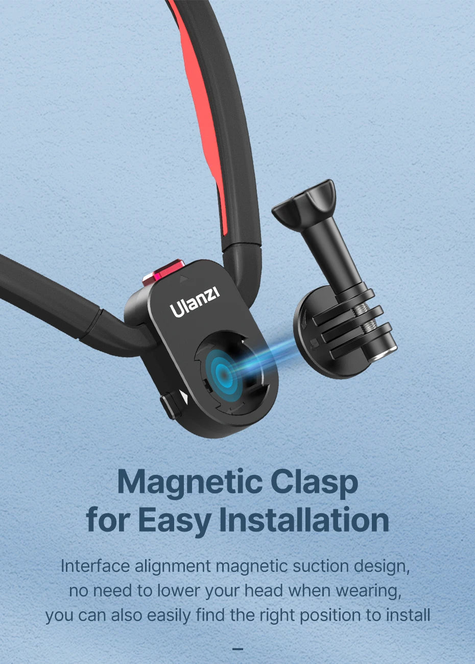Ulanzi Go-Quick II Magnetic Silicone Neck Holder Mount For GoPro Hero 13 12 11 10 9 8 Insta360 DJI Osmo Action Camera Accessorie