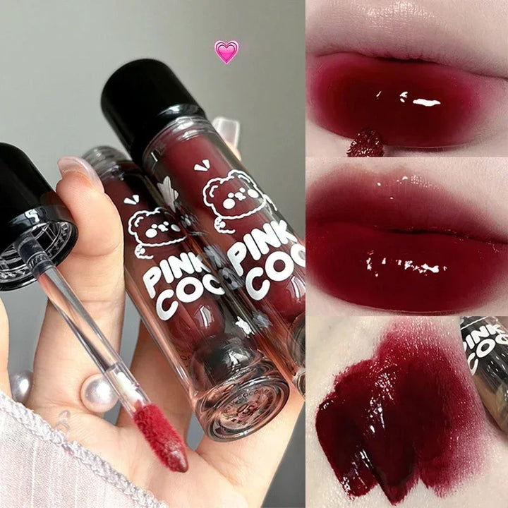 Dark Red Brown Mirror Lip Glaze
