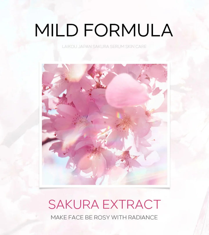 Japan Sakura Wrinkle Remover Face Serum Cream Anti-Aging Fade Fine Lines Lift Firming Vitamin C Whitening Rejuvenation Skin Care
