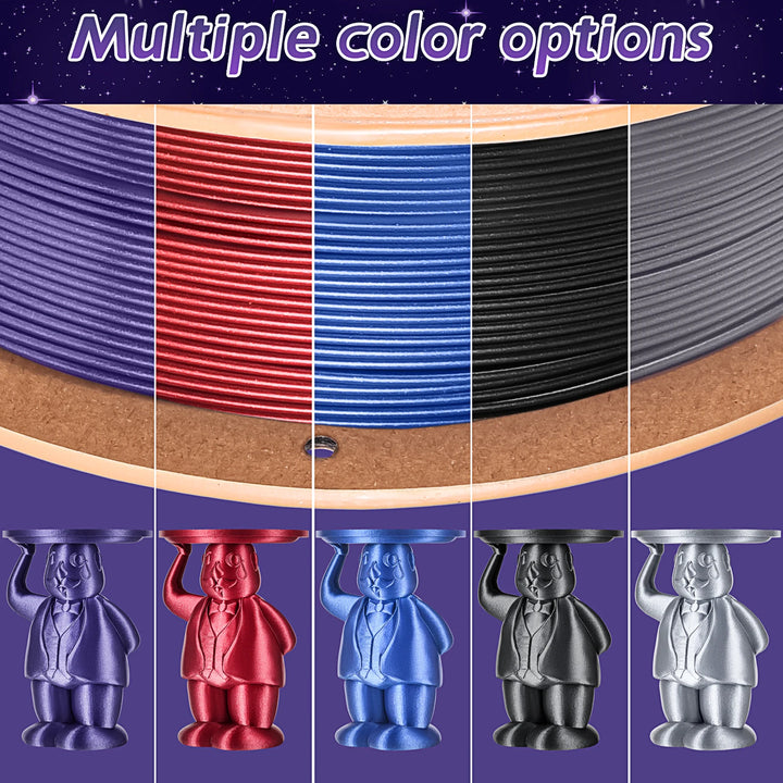 Eryone 3D Printer Glitter Pla Filament For 3D Printer Perfect Spooled(1kg)- 1.75mm Sparkle Shining Material Glittering Filaments