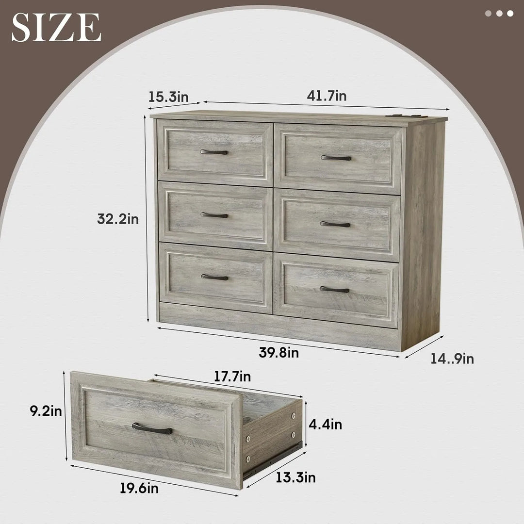 Dresser with Charging Station