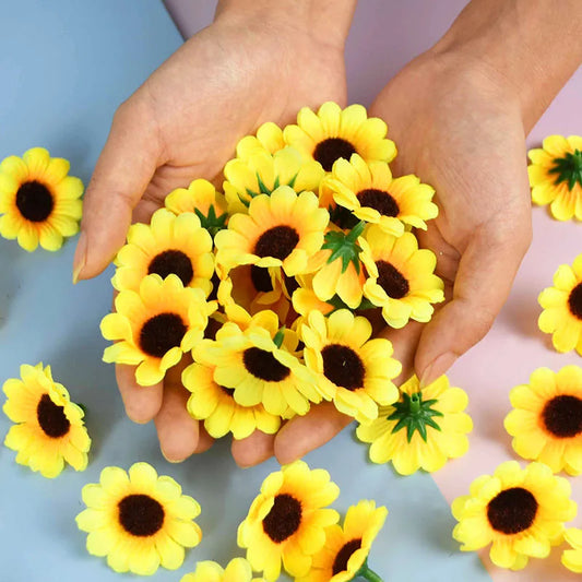 Mini Artificial Sunflower Heads