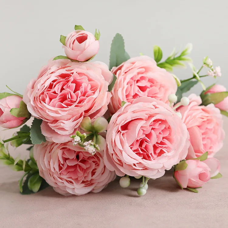 Artificial Peony Rose Bouquet