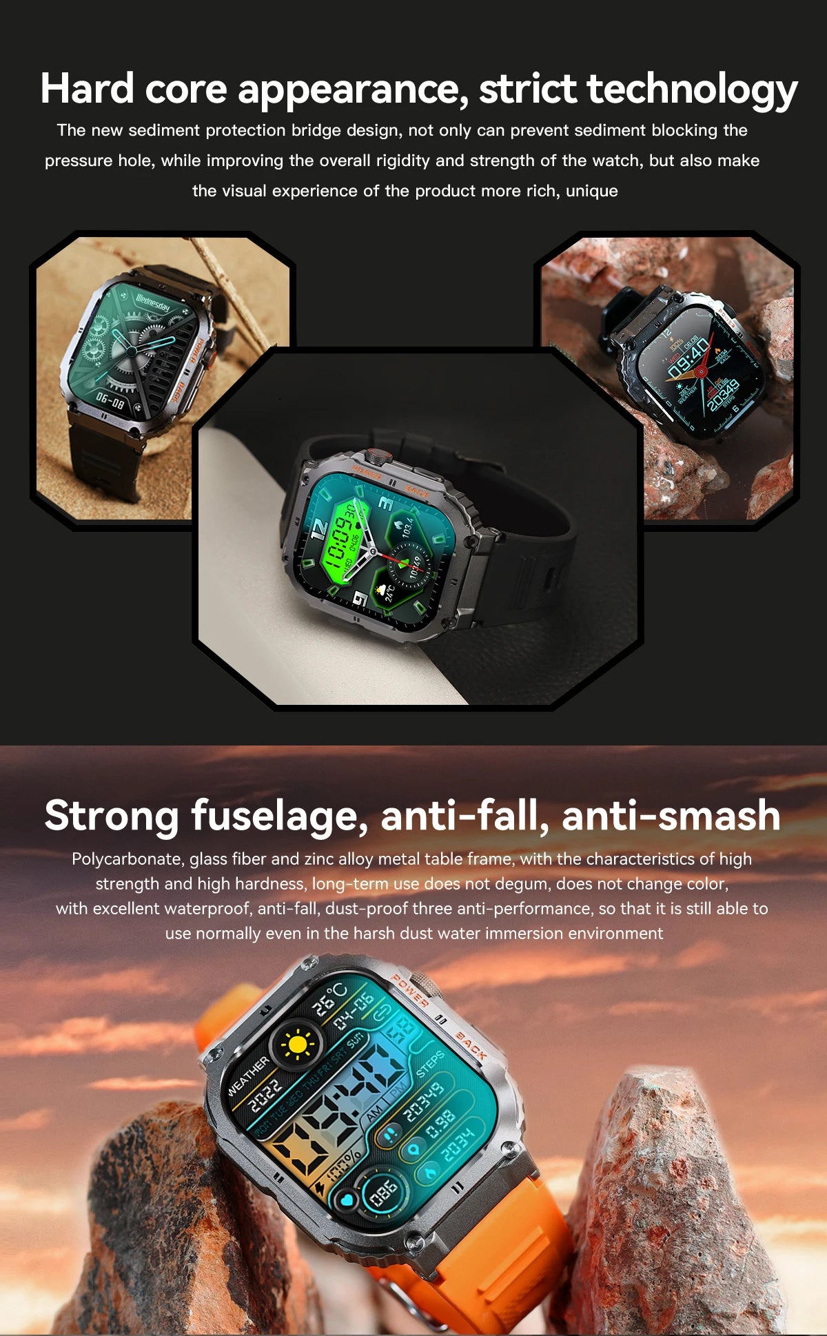 LIGE 1.96”Bluetooth Call Smart Watch Men 400mAh Waterproof Sport Fitness Tracker health monitor Smartwatch for Android IOS Phone
