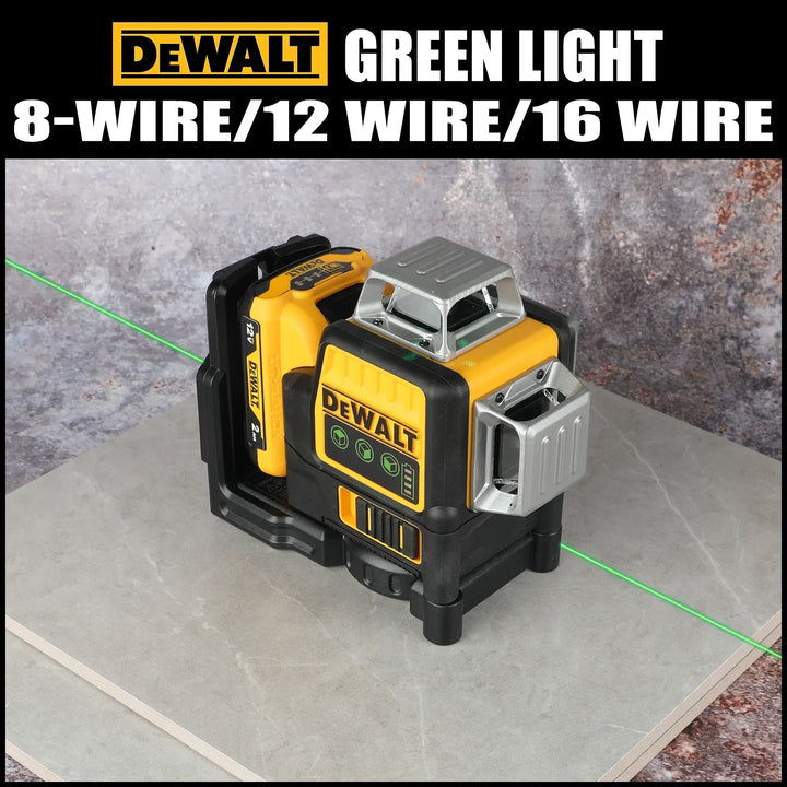 NEWDEWALT DW089LG 12 lines Laser Level 360 Self-Leveling Laser Level Horizontal And Vertical 12V Battery Tool Cross Line