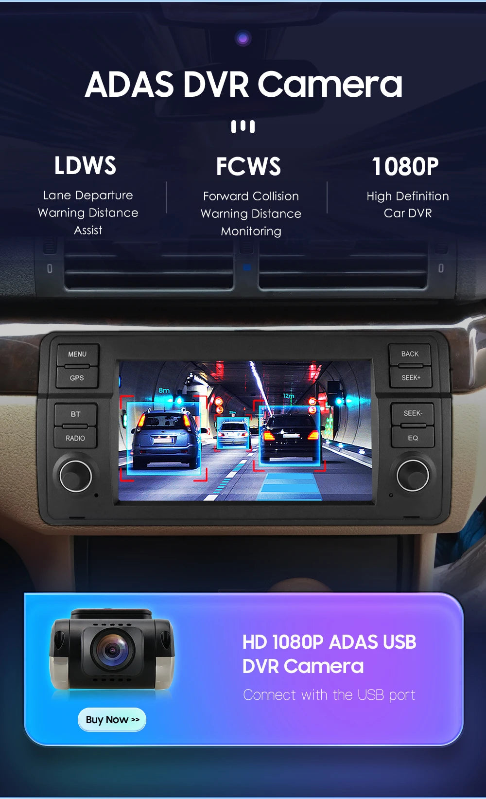 Hizpo 7" AI Voice Autoradio For BMW E46 M3 318/320/325/330/335 Android Auto Radio Carplay 4G DSP Car Multimedia GPS 2din Stereo