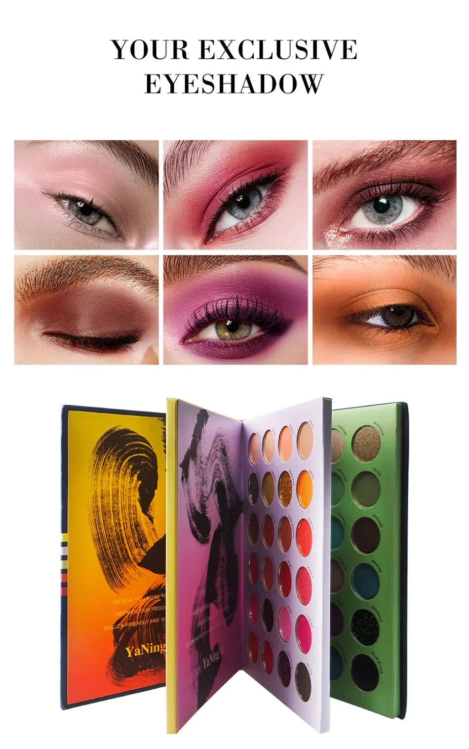 72/60-Color Matte Glitter Eyeshadow Palette