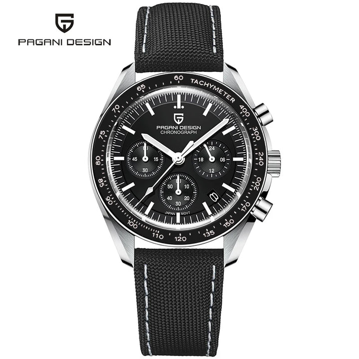 PAGANI DESIGN Moon Mens Watches 2024 Top Brand Luxury Quartz Watch For Men Chronograph Luminous Sapphire Mirror Waterproof Clock