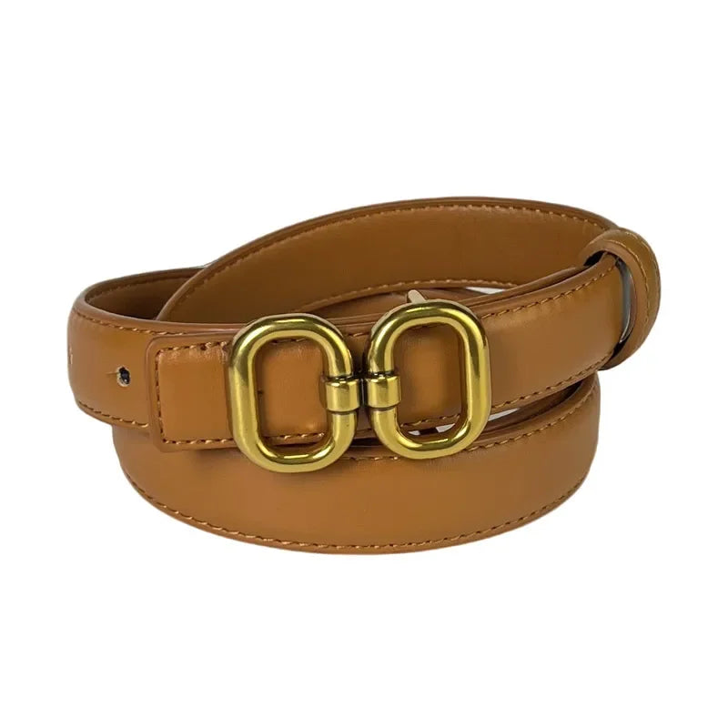 2025 luxury brand leather belt for men women designer alloy buckle waist strap female jeans trouser dress waistband