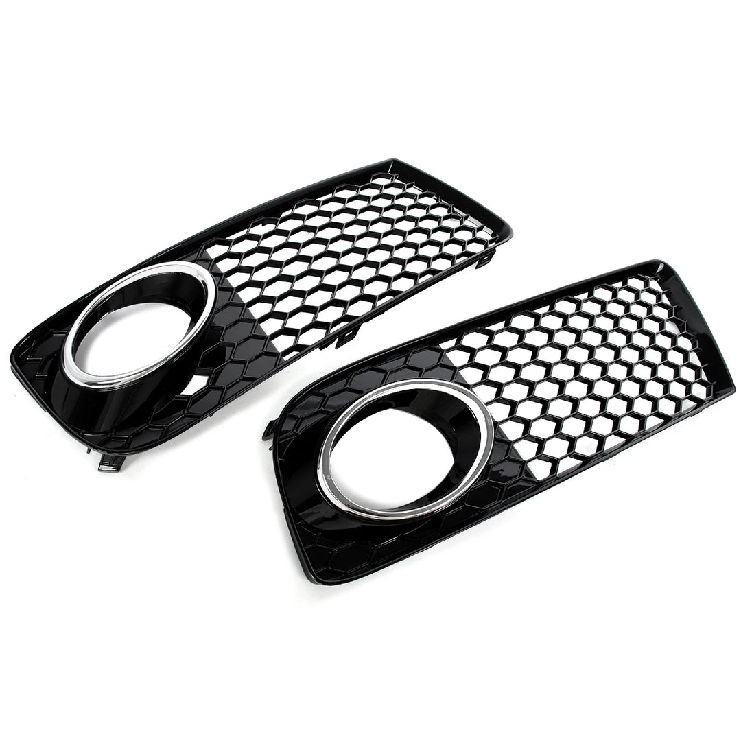 For Audi TT MK2 8J Front Bumper Fog Light Grills Grille Honeycomb Mesh Fog Light Lamp Cover 2010 2011 2012 2013 2014  8J0807682J