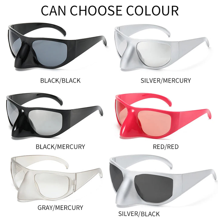 Y2K Oversized Luxury Brand Designer Nose Masked Sunglasses 2000'S  Suglasses Women 2023 Lentes De Sol Para Mujeres