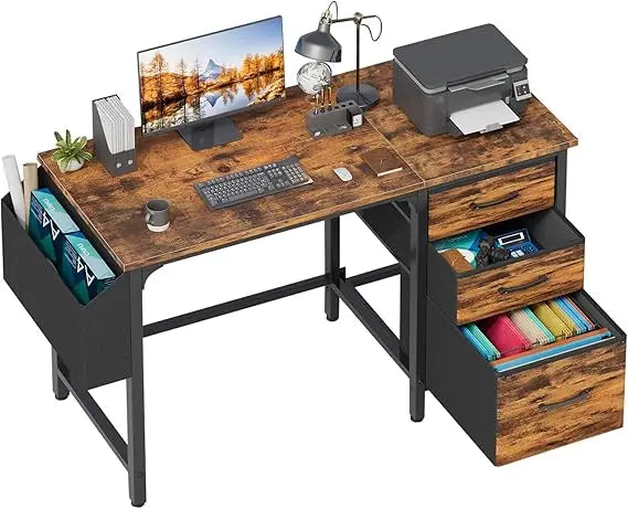 Desk with File Drawers – Home Office