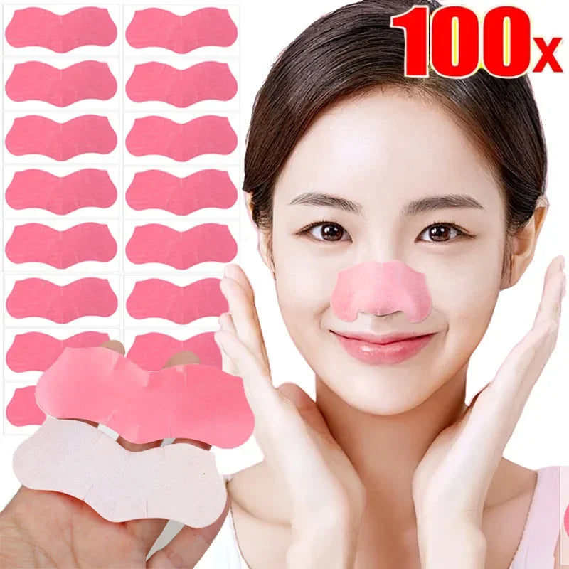 Peel Off Nose Blackhead Remover Strips Deep Cleansing Shrink Pore Acne Treatment Mask Nose Patches Face Skin Care Beauty Tools
