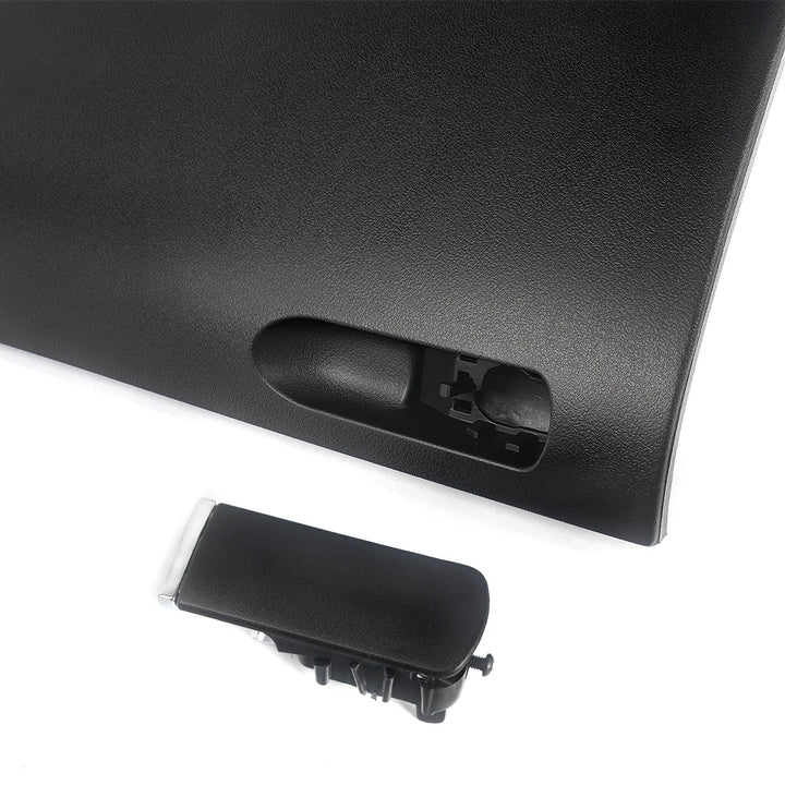 MAGICKIT Black Glove Box Compartment Door Lid Cover With Buckle For Audi A4 B7 2001-2008 CAR Accessories Direct Replacement