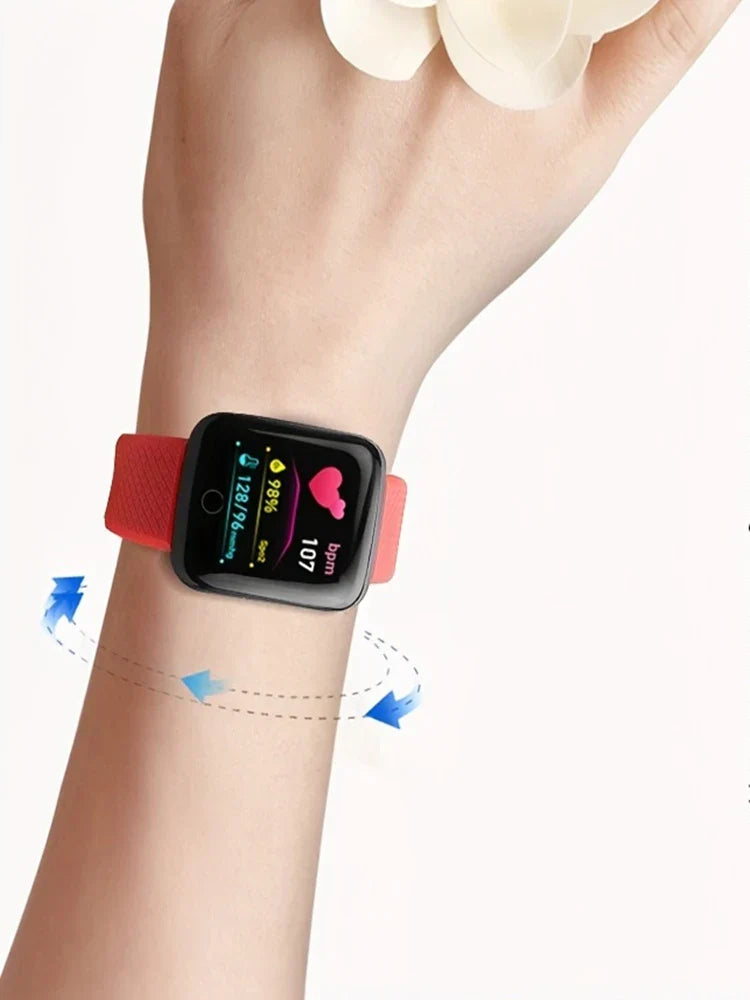 Multifunction Smart Watch For Men Women Kids Message Remind Music Control Sport Step Calories D13 Smartwatch Alarm Clock 116Plus