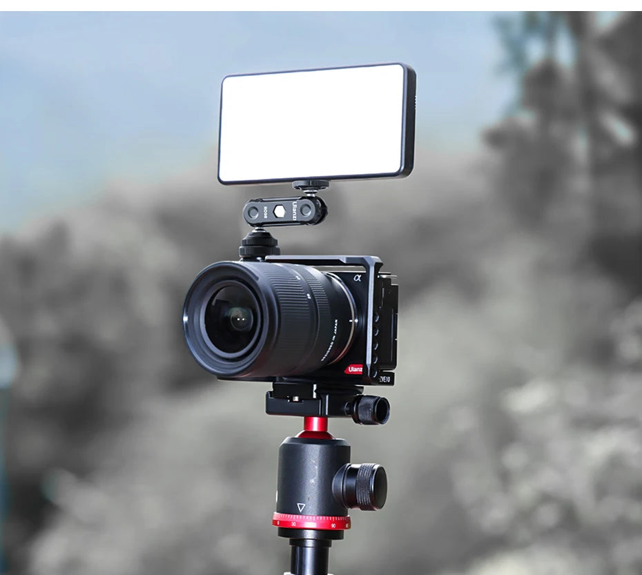 Ulanzi R098 Double Ball Heads Magic Arm with Cold Shoe Mount 1/4''  Screw for DSLR Camera Monitor Mic Video Light Super Clamp