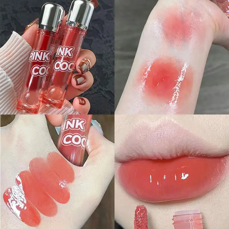 Dark Red Brown Mirror Lip Glaze