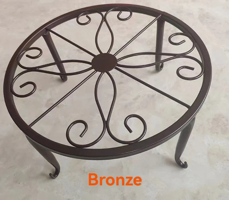Metal Plant Stand with Saucer