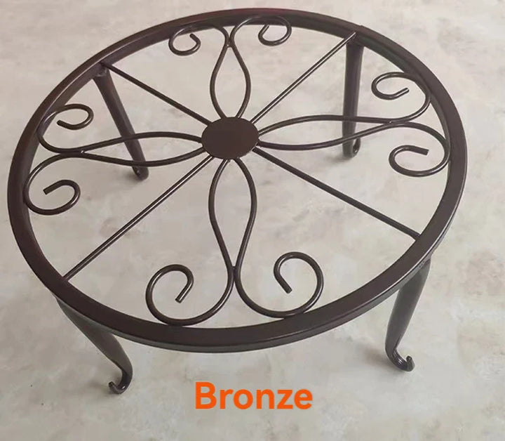 Metal Plant Stand with Saucer
