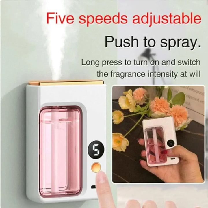 Automatic Aroma Diffuser Fragrance Essential Oil Smart Aromatherapy Machine Hanging Wall Oil Humidifier Bathroom Deodorization ﻿