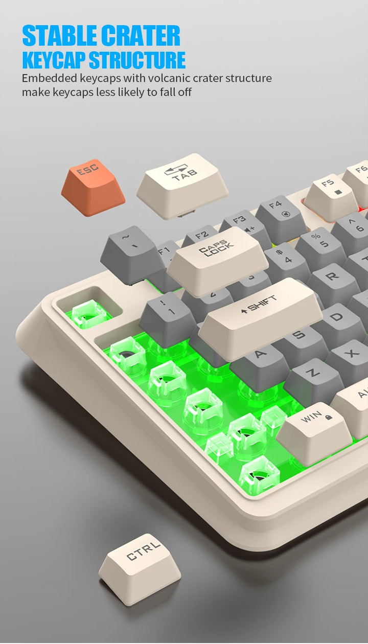 K820 USB Wired Game Keyboard Mouse Set Illuminated Desktop/Laptop Home Office Female Male Keyboard