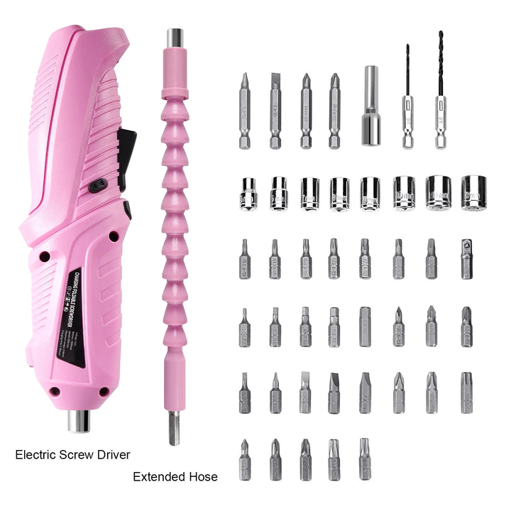 3.6V cordless drill rechargeable electric screwdriver, 3.5N · m maximum torque electric screwdriver, front LED light