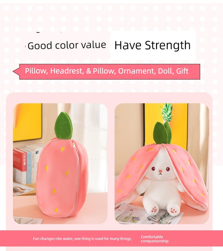 Transformation Rabbit Cute Carrot Birthday Gift Doll